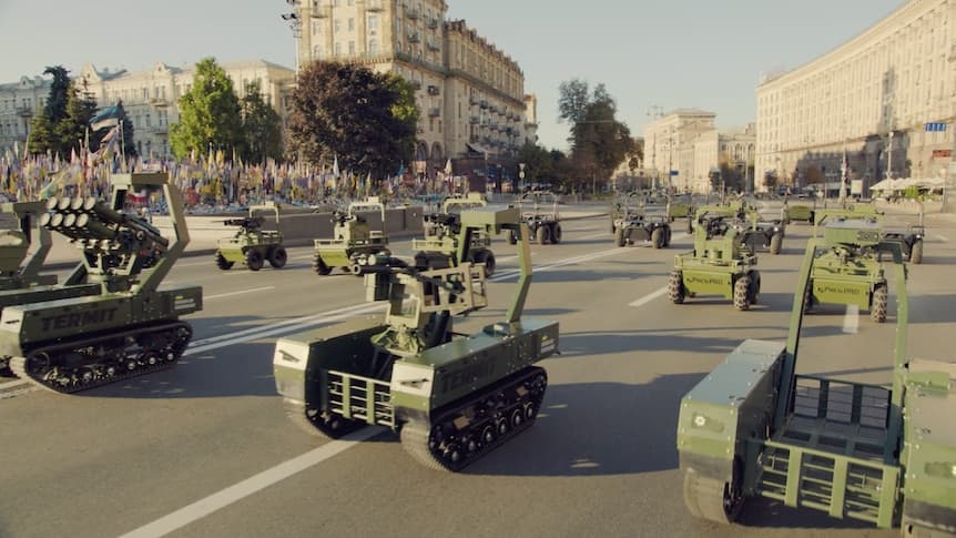 Ukraine's Independence Day Parade Was Robots, Not Soldiers