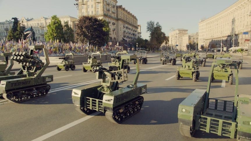 Ukraine's Independence Day Parade Was Robots, Not Soldiers
