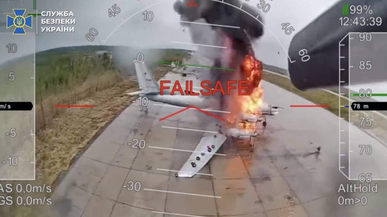 Operation Spiderweb, June 1, 2025 - truck drones hit air bases