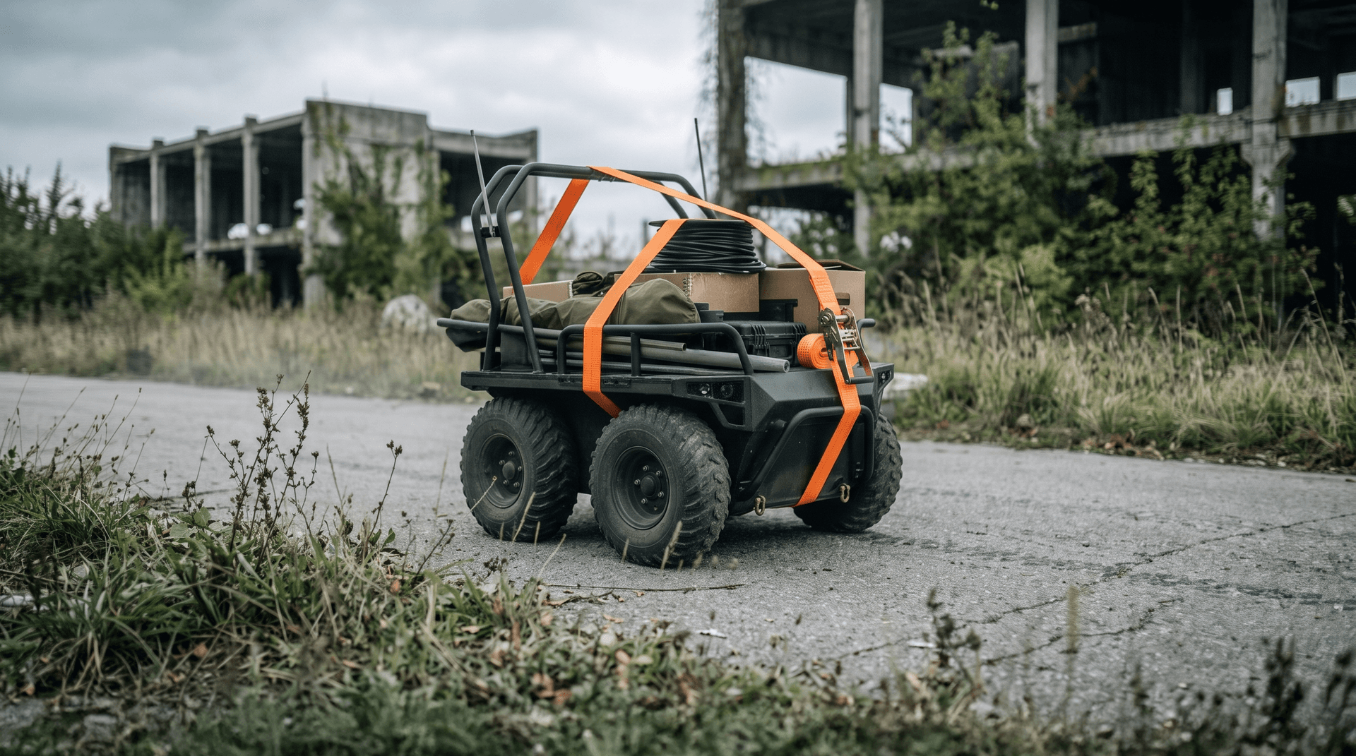 A Ukrainian Ground Robot Watched Its Own Rear Camera to Dodge an FPV Drone