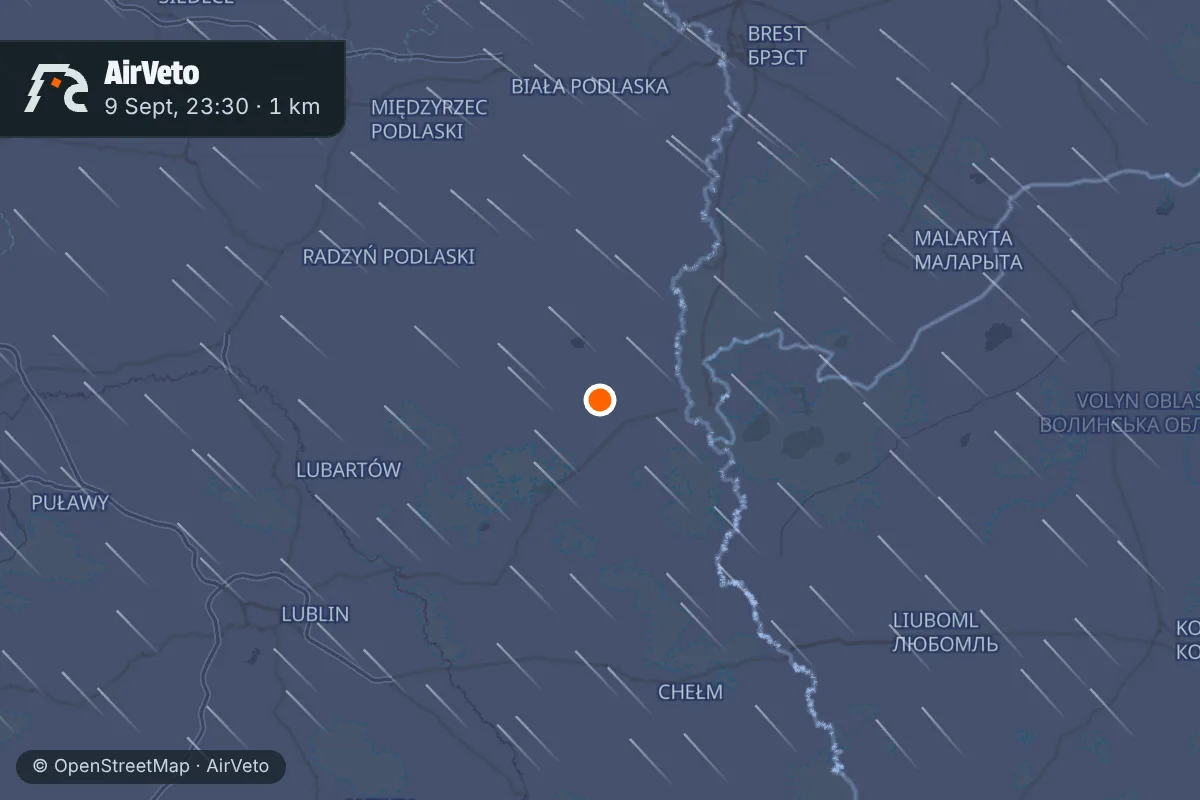 Wind at the time of: Stray Polish AIM-120 strikes house in Wyryki-Wola