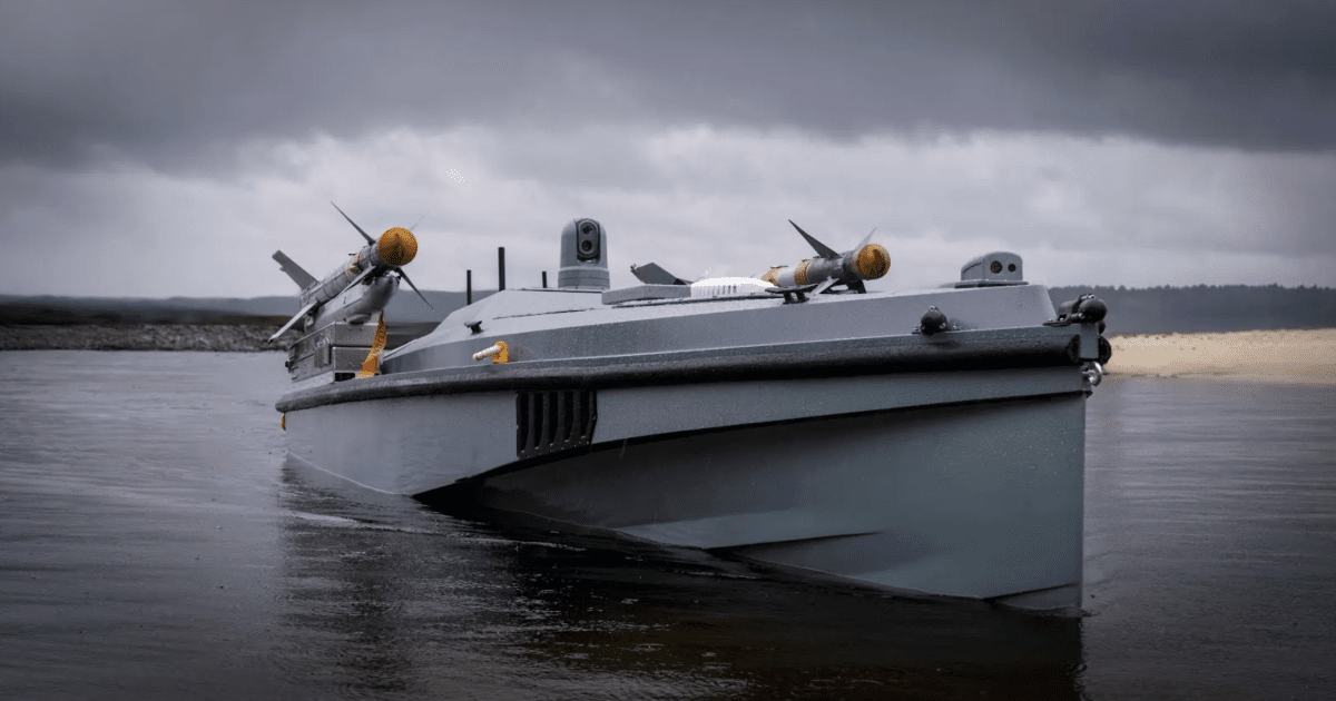 Ukrainian Magura-class unmanned surface vessel during trials