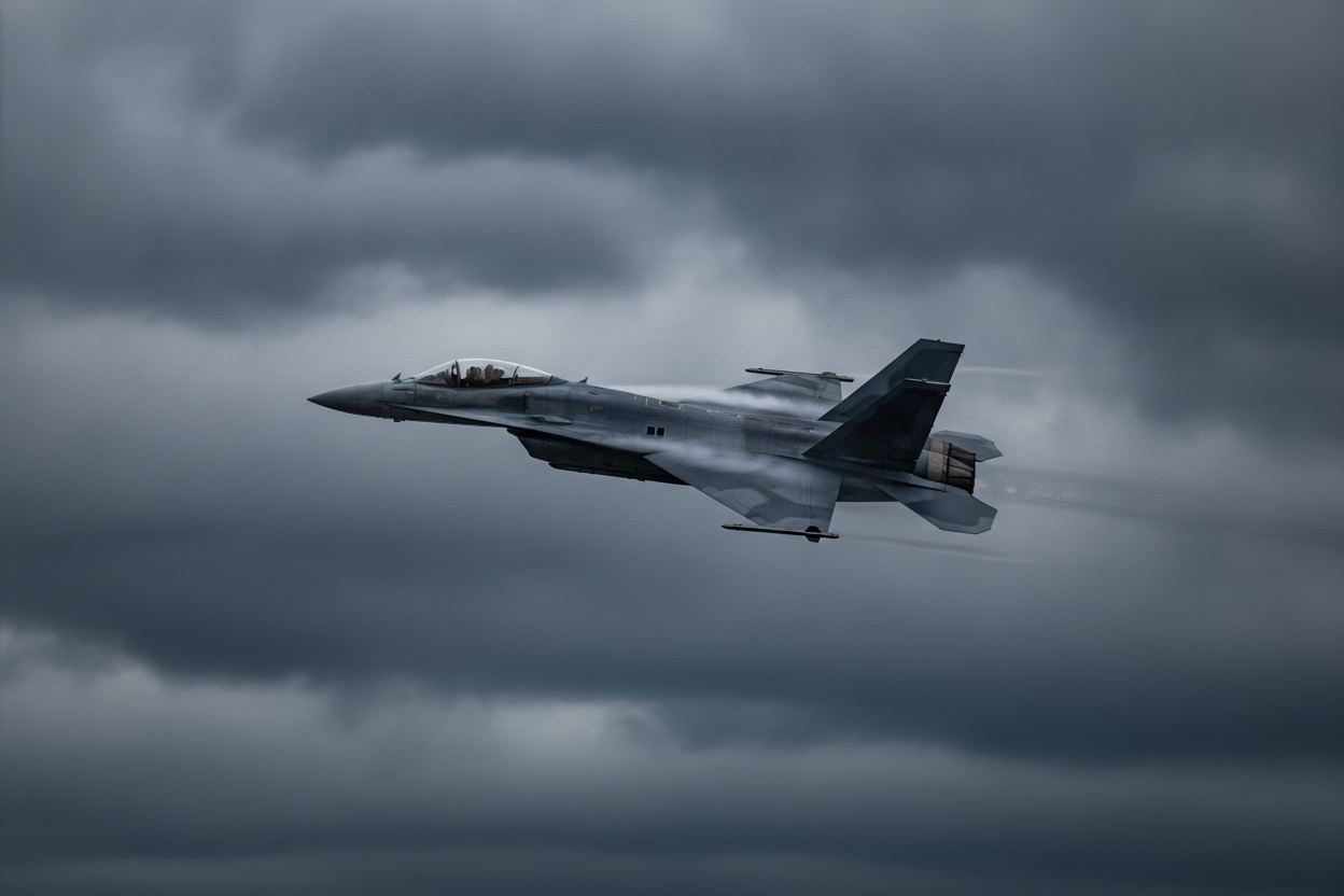 Associative image: NATO-type fighter aircraft of the kind used in Romanian air policing missions
